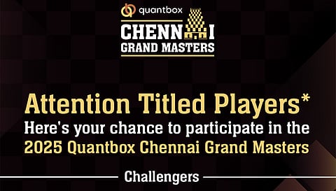 Online event for two Challenger slots at Chennai Grand Masters