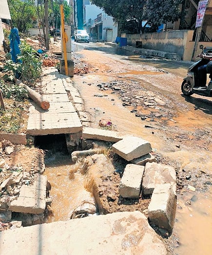 Civic woes continue to affect Mallappa Layout in Babusabpalya.