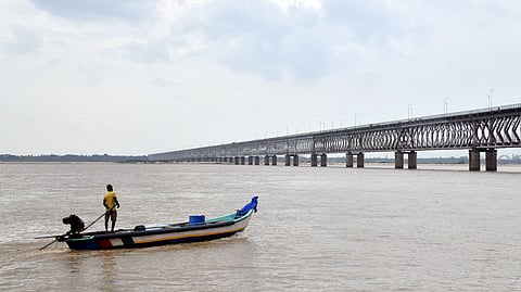 River Godavari in Rajamahendravaram. 