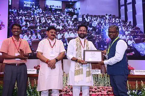 Union Coal and Mines Minister G Kishan Reddy presented a citation to Chhattisgarh, which recognised the state's “good initiatives taken for development and welfare programmes with transparency.”