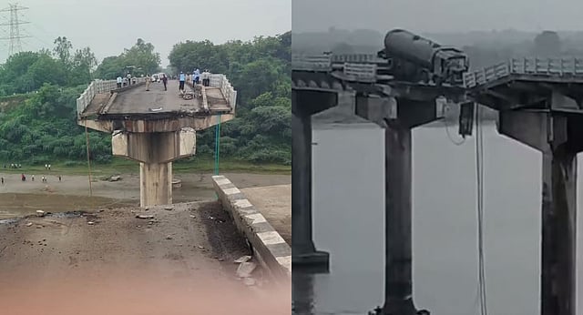 Gambhira Bridge connecting Anand and Vadodara collapsed.