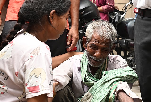 Relatives of the victims staged protest outside the hospital.