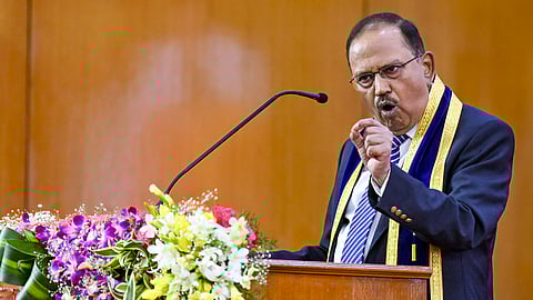 National Security Advisor Ajit Doval addresses a gathering during the 62nd Convocation of IIT Madras, in Chennai, Friday, July 11, 2025