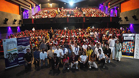 Yi Hyderabad members along with specially-abled kids 