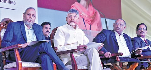 CM Chandrababu Naidu takes part in a World Population Day event 