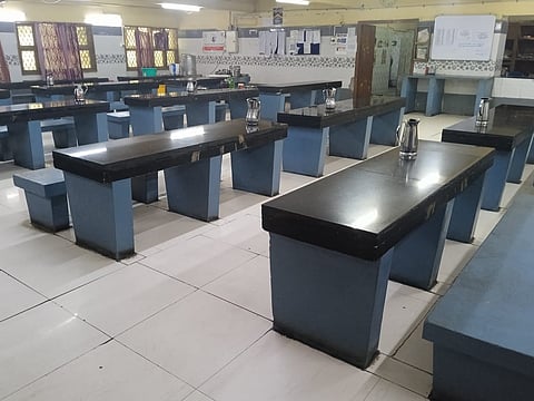 This single kitchen in MMC, which was constructed in 1998, has just one dining room with 50 seats. 