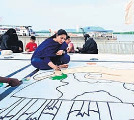 These paintings mark the beginning of a vibrant Vijayawada