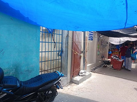 The closed down restroom at the Dharmapuri bus stand, where no renovation has been undertaken. 