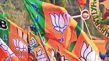 BJP flag used for representation purposes only.