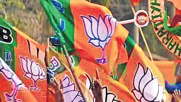 BJP flag used for representation purposes only.