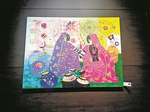 Anuradha Thakur's 'Unwritten Earthsongs' drenches tribal rhythms in colour
