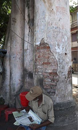 The base of the Simha Kotta corridor.