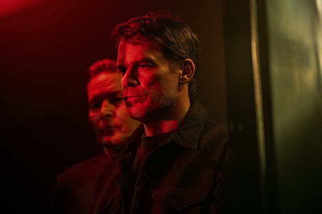 Michael C Hall and James Remar as Dexter and Harry Morgan