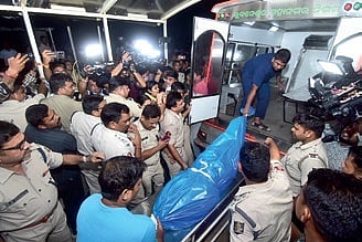 BJD stages massive protest at Mahatma Gandhi Marg over FM college student's death