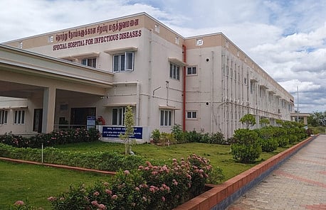 Front section of Thoppur Government Hospital