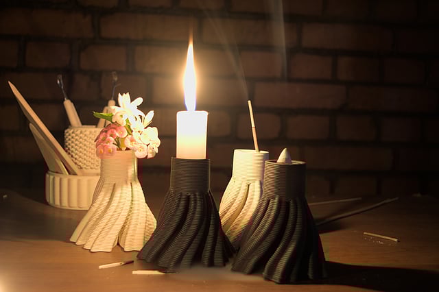 3D-printed art pieces by FabCeramics