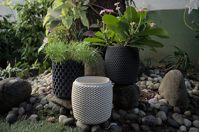 3D-printed art pieces by FabCeramics
