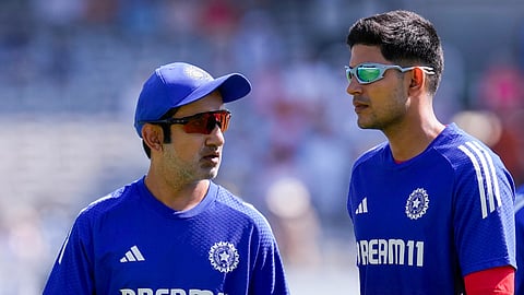 India captain Shubman Gill with head coach Gautam Gambhir