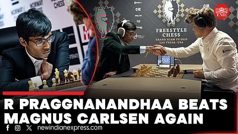 R Praggnanandhaa stuns Magnus Carlsen again, this time in Freestyle chess