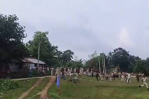 The families whose houses are being demolished belong to the Muslim community, while those from Bodo, Nepali, Manipuri and other communities were exempted, citing possession of FRC certificates. 