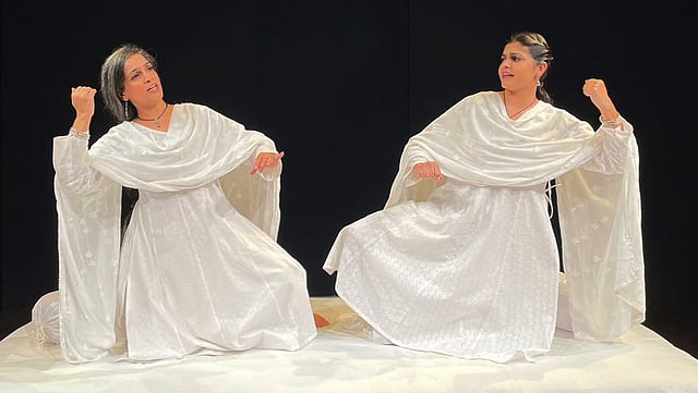 (L-R) Poonam Girdhani and Nusrat Ansari performing Dastan Alice Ki?