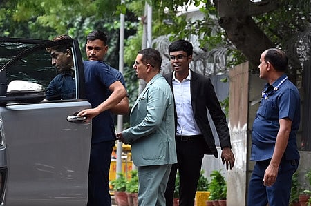 FILE | Robert Vadra coming out from ED office, in New Delhi .