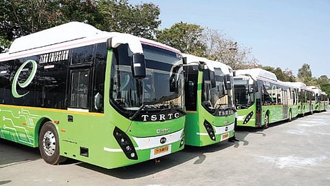 Telangana State Road Transport Corporation buses