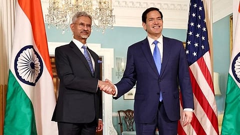 S Jaishankar with US State Secretary Rubio.