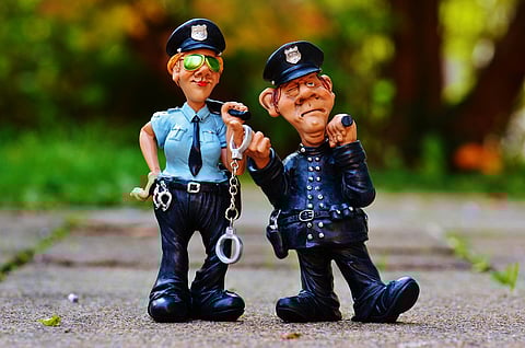 Always duck the police!
