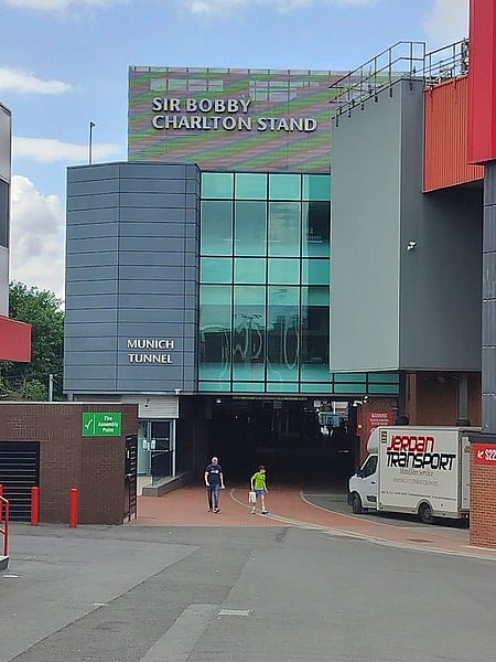 The tunnel from where the bus came out carrying Man United players before the Munich tragedy - now called the Munich Tunnel