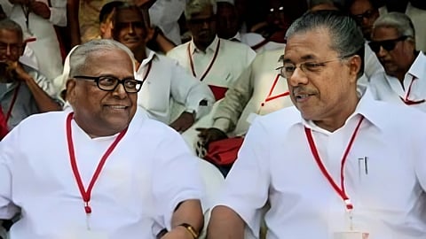 CPI-M leaders VS Achuthanandan and Pinarayi Vijayan 