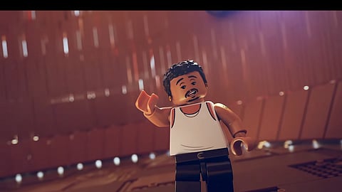 A still from the LEGO tribute