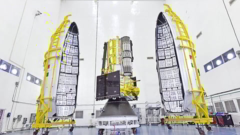 Weighing 2,392 kg, the unique satellite will use NASA’s 12m unflurable mesh reflector antenna. 