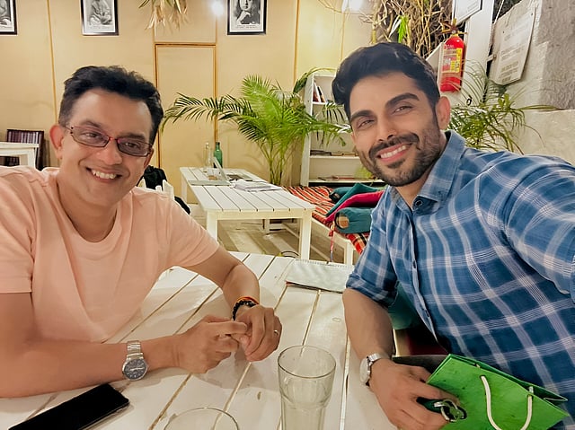 Vikram Sampath and Sandeep Singh (right)
