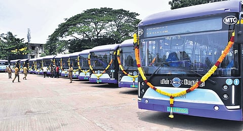 To address air pollution issue caused due to smoke, 120 electric MTC buses were recently introduced in Chennai 