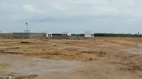A view of the firework unit under construction at Keelnattukurichi.