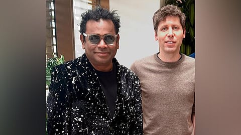Composer A R Rahman is set to merge music with artificial intelligence through his latest collaboration with OpenAI CEO Sam Altman for an upcoming AI project titled 'Secret Mountain'.