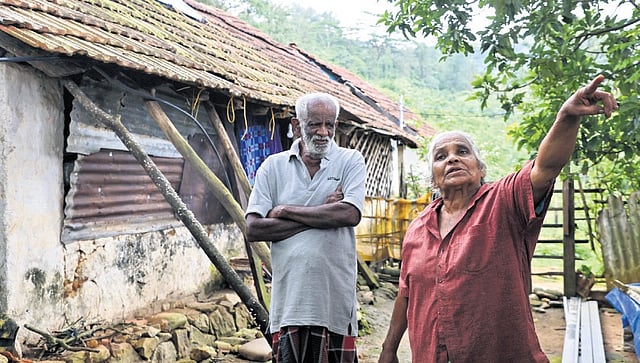 Elderly couple Karuppaswamy and Rajamma at the Bonacaud estate