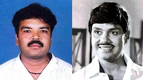 Mohanraj alias SM Raju (left), Malayalam superstar Jayan.