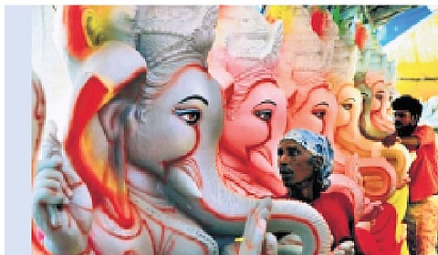 On Thursday, Forest Minister Eshwar B Khandre had reiterated the state government’s 2023 ban and directed officials to take stock of the clay and P0P idols and strictly enforce the ban.