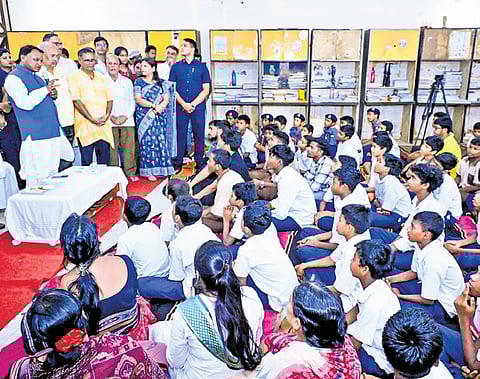 Pramila’s initiative was published in the Brightside page of The New Indian Express under the headline Sankirtan shows the way to save forests from wildfire, which has drawn notice of the prime minister.