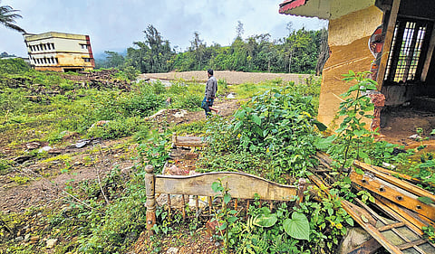 An empty layam at Attamala in Wayanad