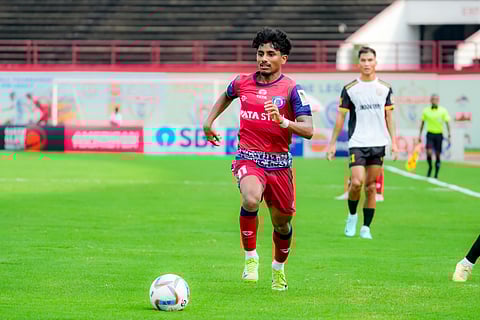 Sanam Mohammed in action on Tuesday