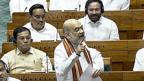 Union Home Minister Amit Shah speaks in Lok Sabha.