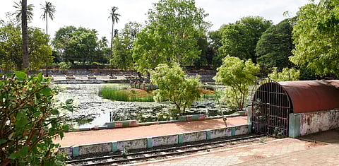 The condition of a recreational park near the Mukkombu barrage.