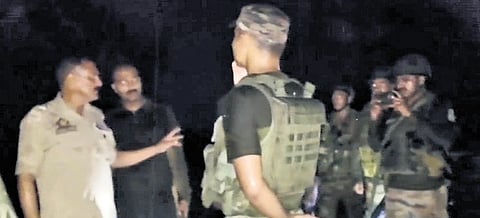 Security forces along the Line of Control in the Poonch sector of Jammu and Kashmir.