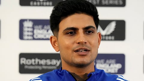 India's captain Shubman Gill during a press conference ahead of the fifth Test cricket match between India and England, in London, Wednesday, July 30, 2025.