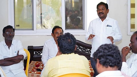 Minister Dr Swamy addressed the TDP leaders and cadres in his Thurpu Naidupalem camp office on Tuesday. 
