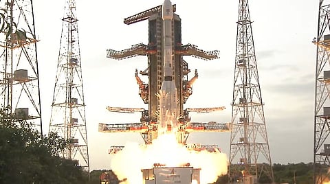 At the end of the 27.30-hour countdown, the 51.7 metre-tall launch vehicle carrying the 2,393 kg satellite majestically lifted off from the second launch pad at the Satish Dhawan Space Centre in Sriharikota. 