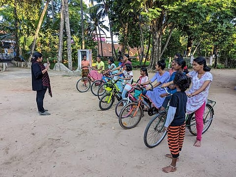 A snap from a training session